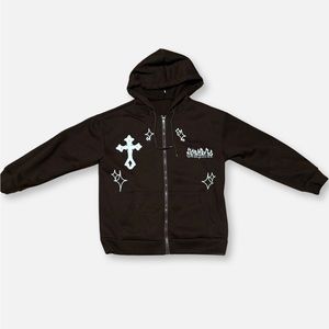 THRIFTED EMBROIDERED HOODIE
